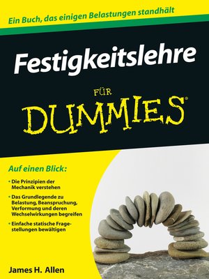 cover image of Festigkeitslehre f&uuml;r Dummies